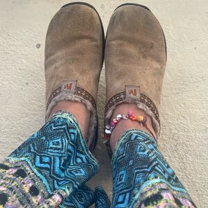 Merrell Women's Tan Suede Slip-On Clog